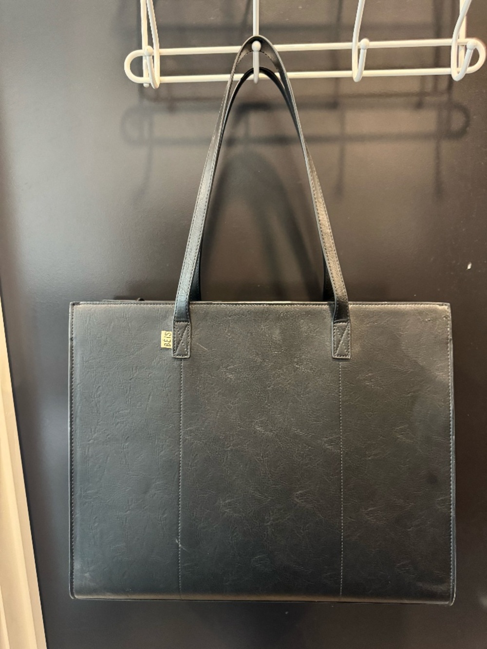 Beis Structured Black Tote